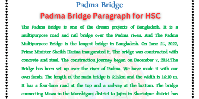 HSC 2023 Padma Bridge Paragraph for HSC